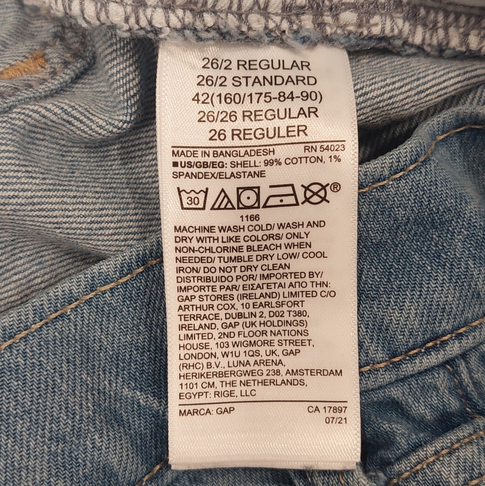 Blue Straight Leg Jeans with Natural Fading - Picture 5 of 9